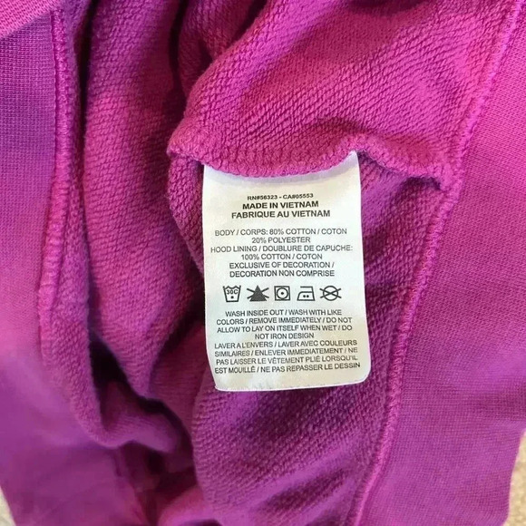 Nike Pink Raglan Pullover Hoodie Athleisure Sports Workout Running Size M - Picture 4 of 4